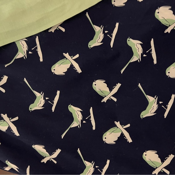 Anthropologie Porridge Birds Fit & Flare Strapless Dress Bow Size 0 - Picture 5 of 7